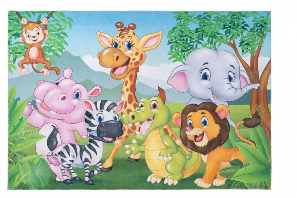 Obsession, Dětský kusový koberec Torino kids 239 JUNGLE, 160x230, vícebarevná, dětský pokoj