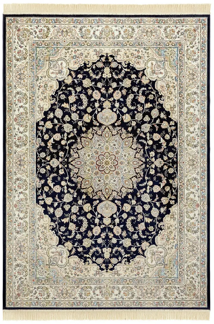 Hanse Home, Kusový koberec Naveh 104378 Darkblue/Cream, 160x230, modrá, chodba / předsíň