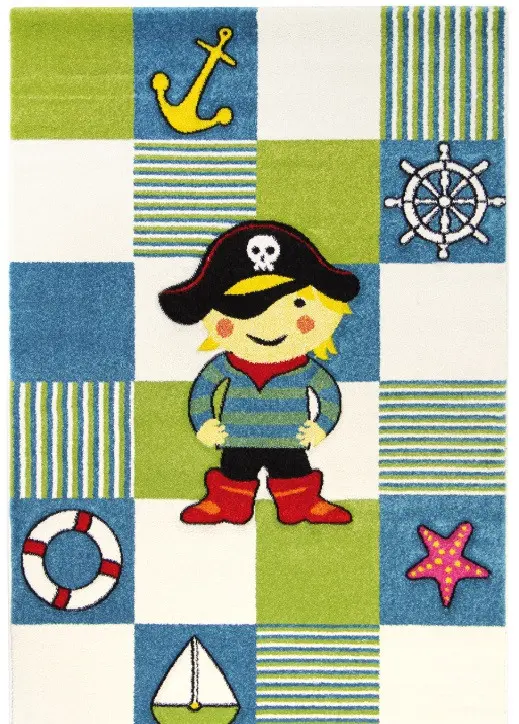 Medipa (Merinos), Dětský kusový koberec Diamond Kids 20801/60, 140x200, modrá, dětský pokoj