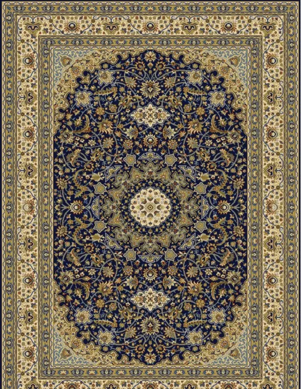 Oriental Weavers, Kusový koberec Kendra 711/DZ2B, 133x190, modrá, obývací pokoj