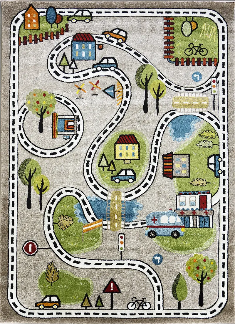 Berfin Dywany, Dětský koberec Smart Kids 22919 Beige, 120x180, vícebarevná, dětský pokoj