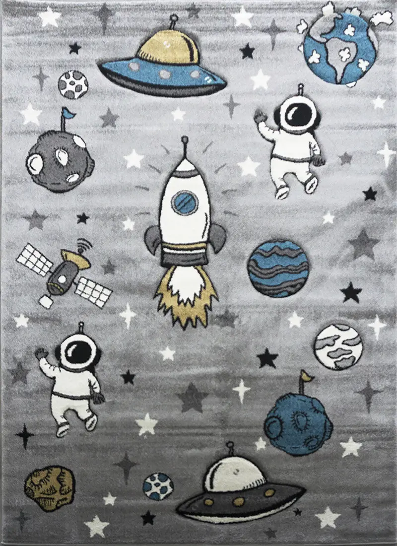 Berfin Dywany, Dětský koberec Smart Kids 22924 Grey, 160x230, šedá, dětský pokoj
