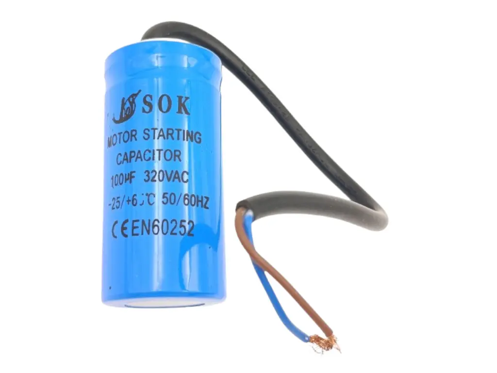 Kondenzátor rozběhový 100uF kabel TC544