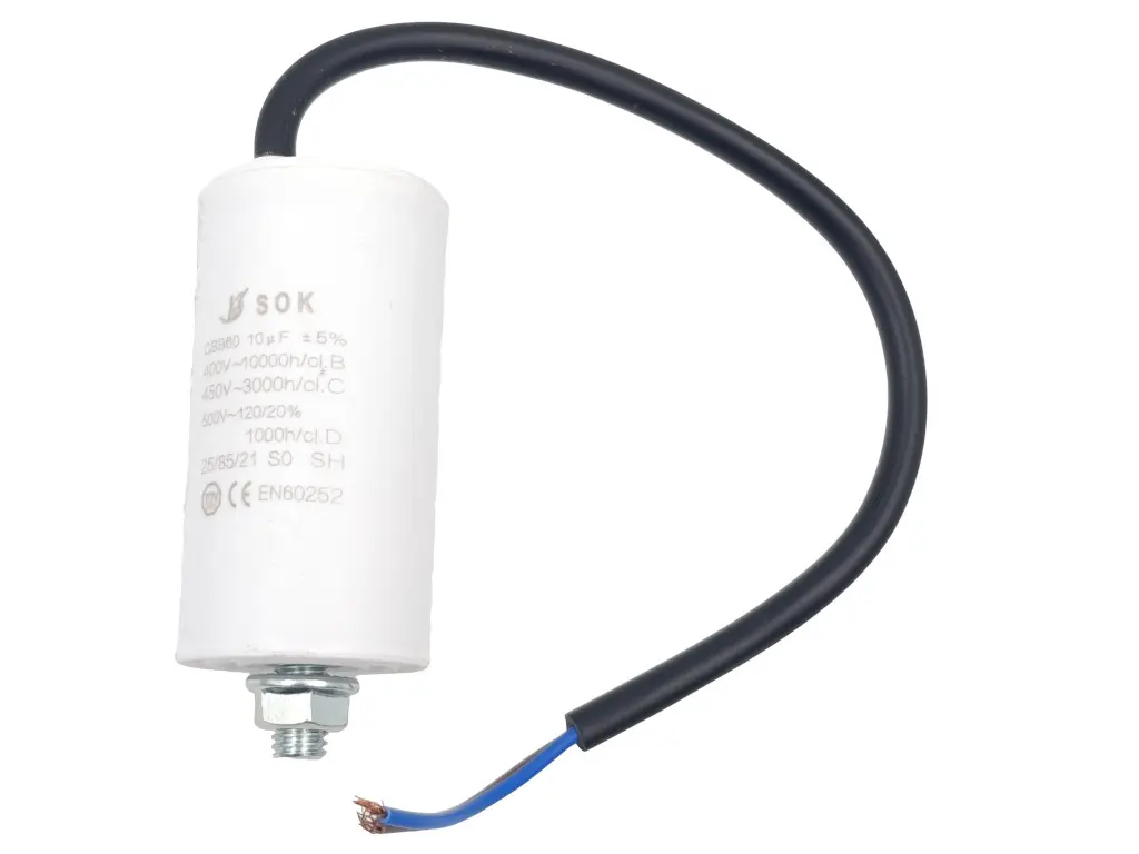 Kondenzátor rozběhový 10uF - kabel TC886HS