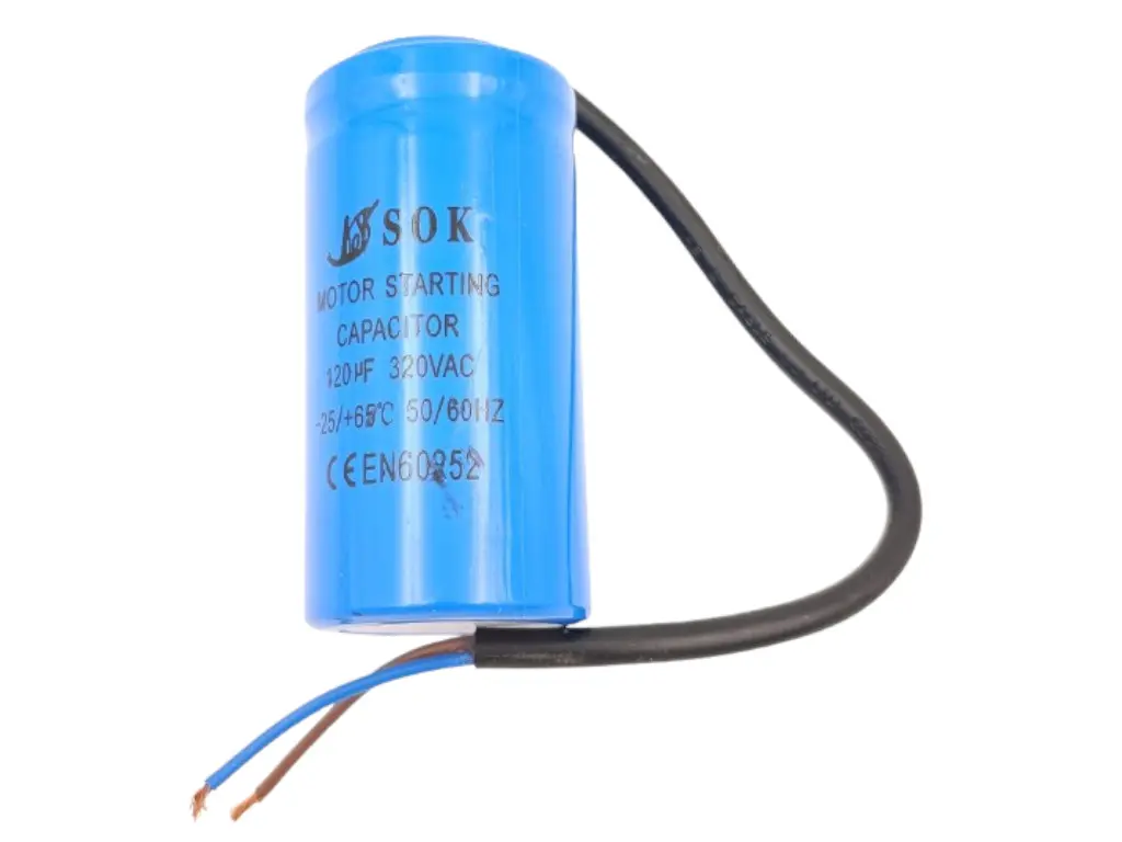 Kondenzátor rozběhový 120uF kabel TC544