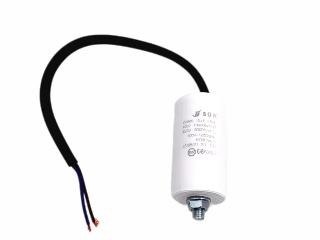 Kondenzátor rozběhový 12uF kabel TC886HS