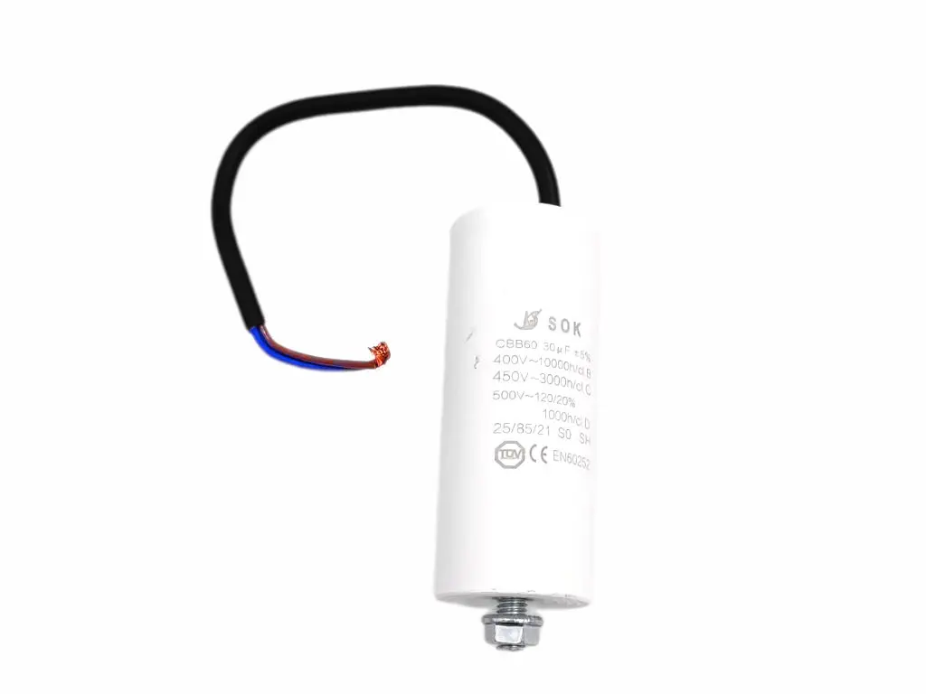 Kondenzátor rozběhový 30mF-kabel TC886HS