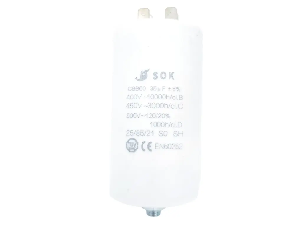 Kondenzátor rozběhový 35uF, konektory TC886DS