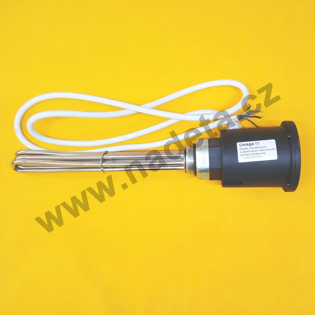 Topné těleso 3000W 400V s temostatem závit G 6/4"
