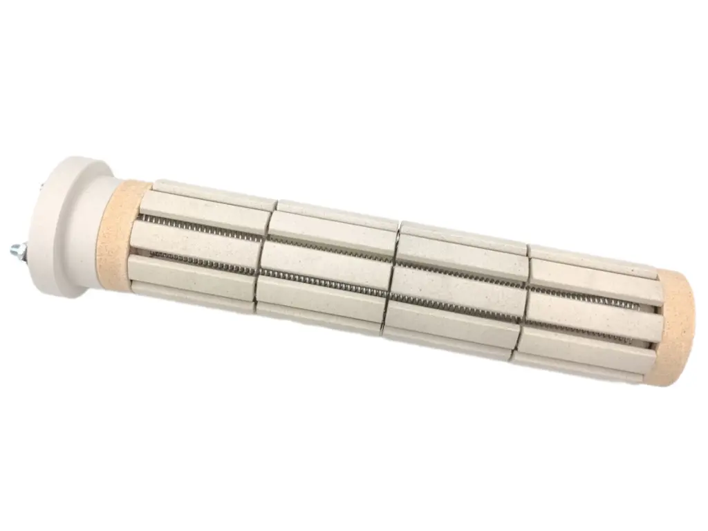 Topné těleso keramické 1100 W 230 V 4 články, l = 250 mm / d = 48 mm