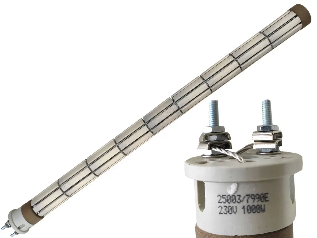 Topné těleso keramické zakázkové 1000W / 230V, suché topné těleso
