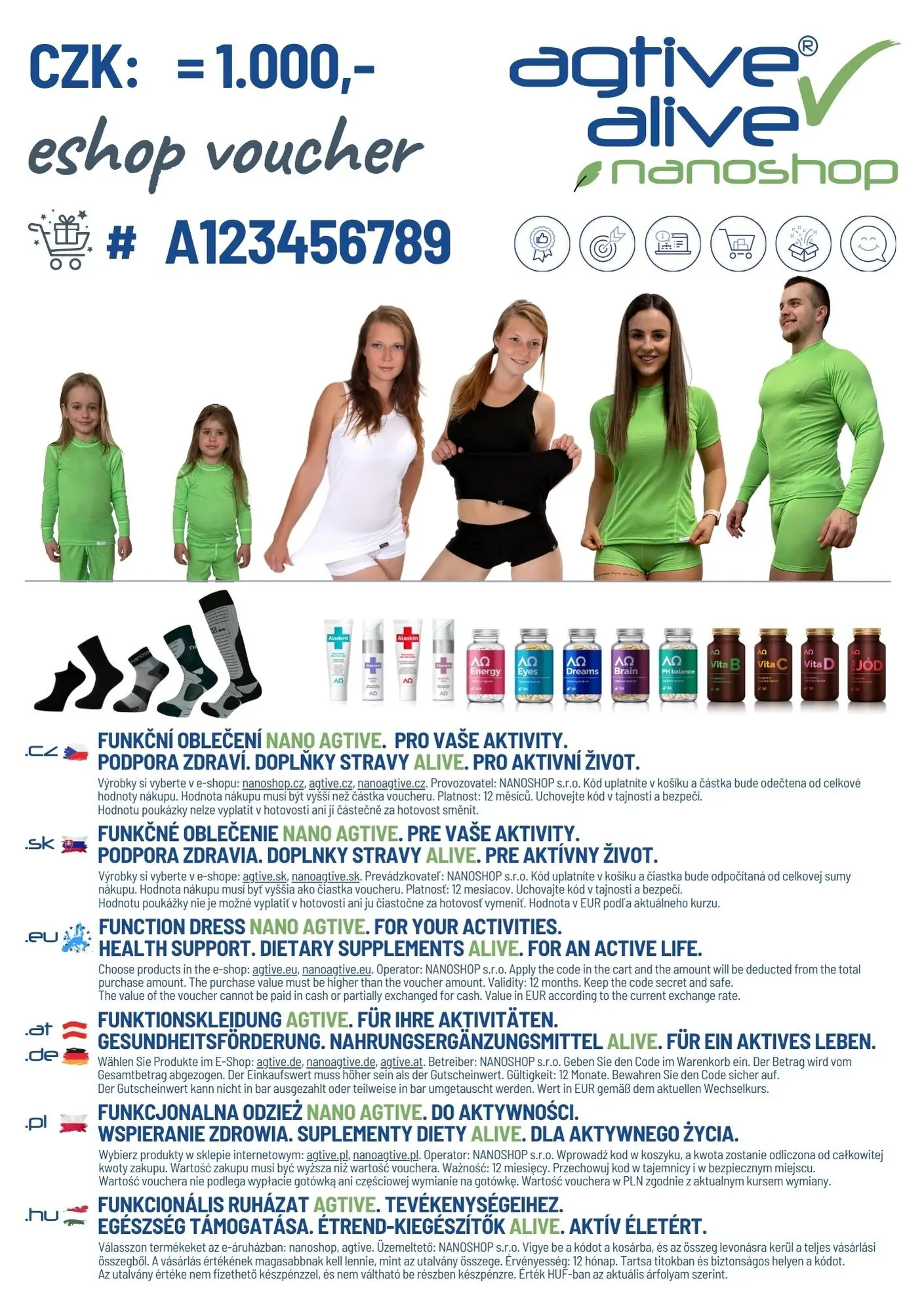 NANOSHOP AGTIVE voucher 1000