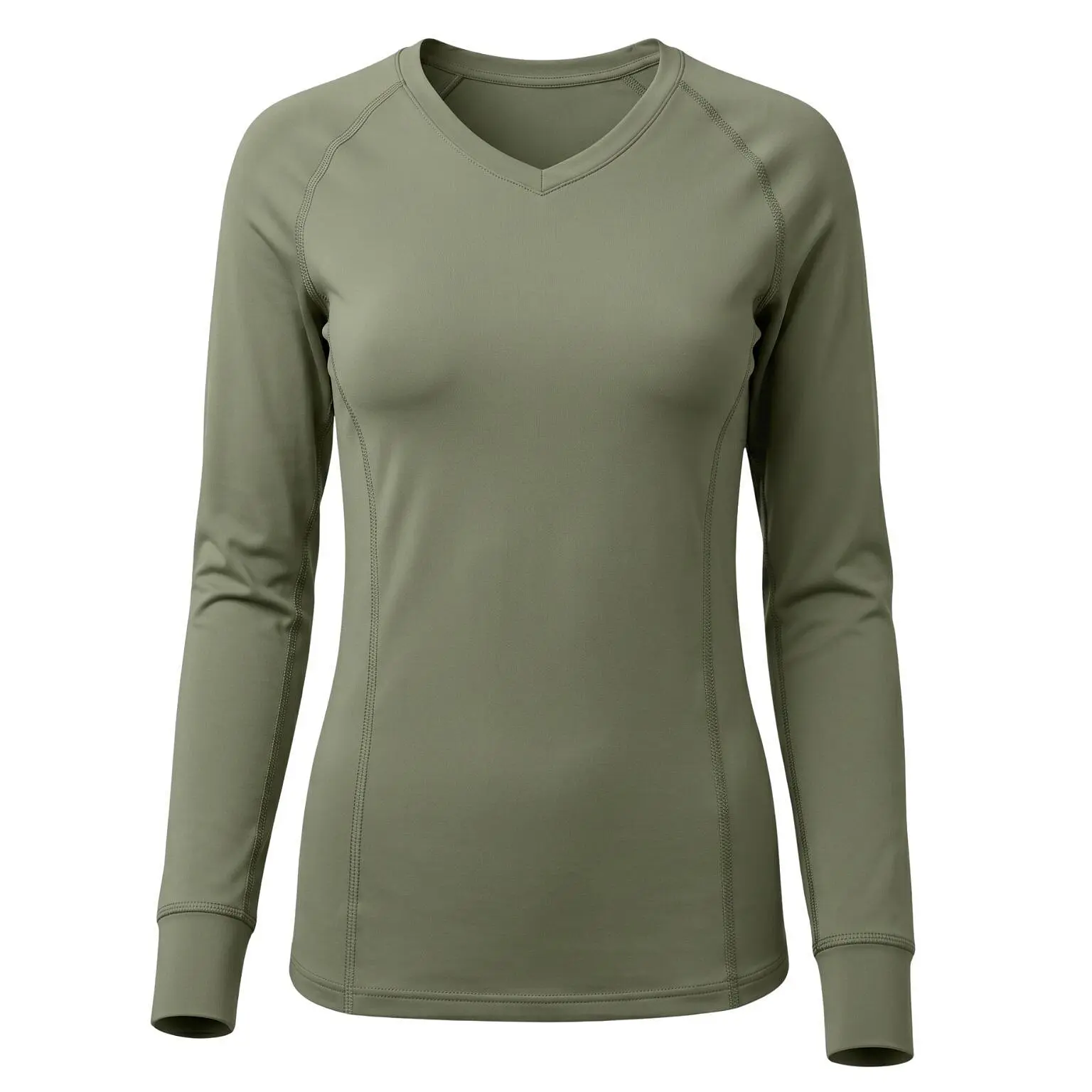 GOLF NANO triko dlouhý rukáv V .dámské .XL .khaki
