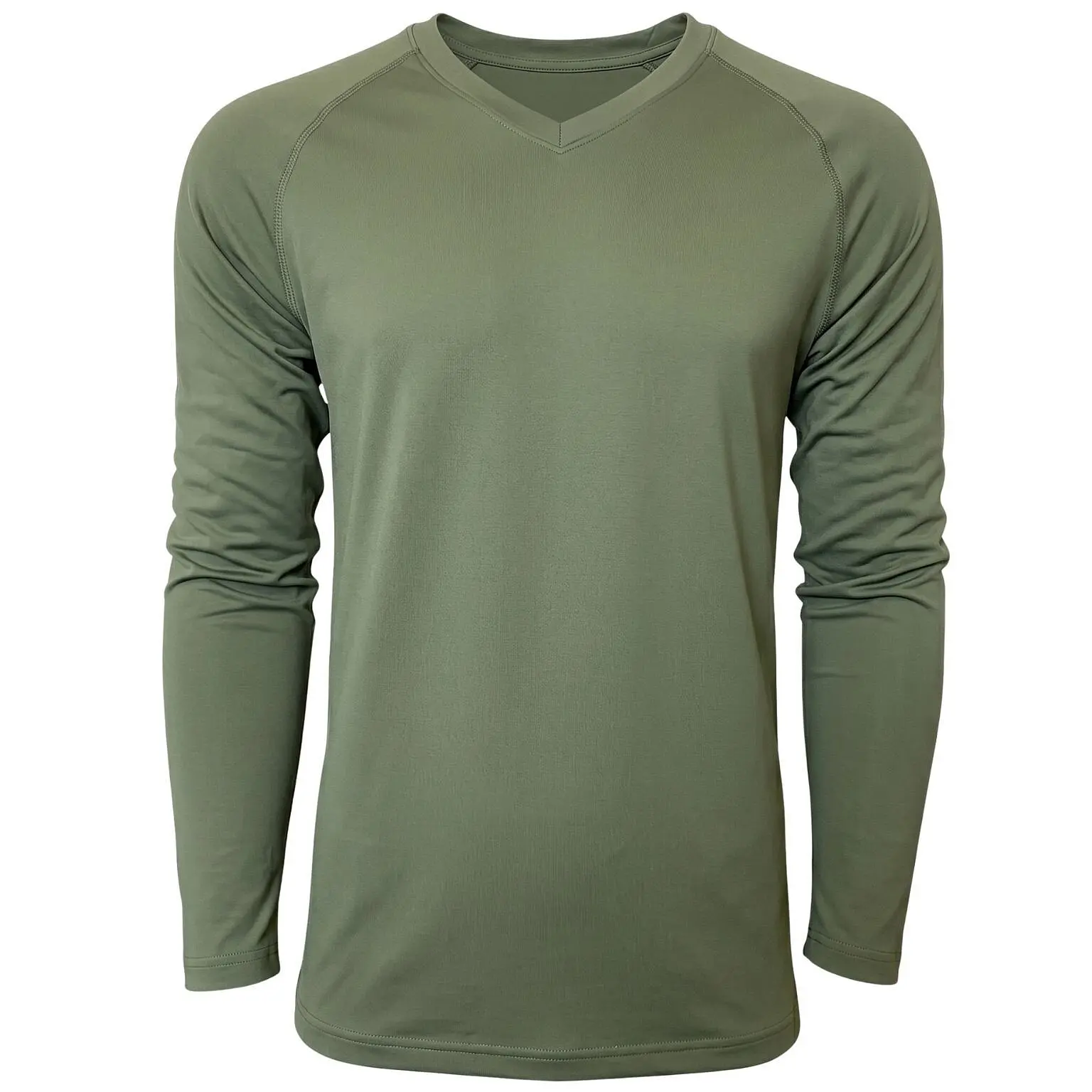 GOLF NANO triko dlouhý rukáv V .pánské .L .khaki