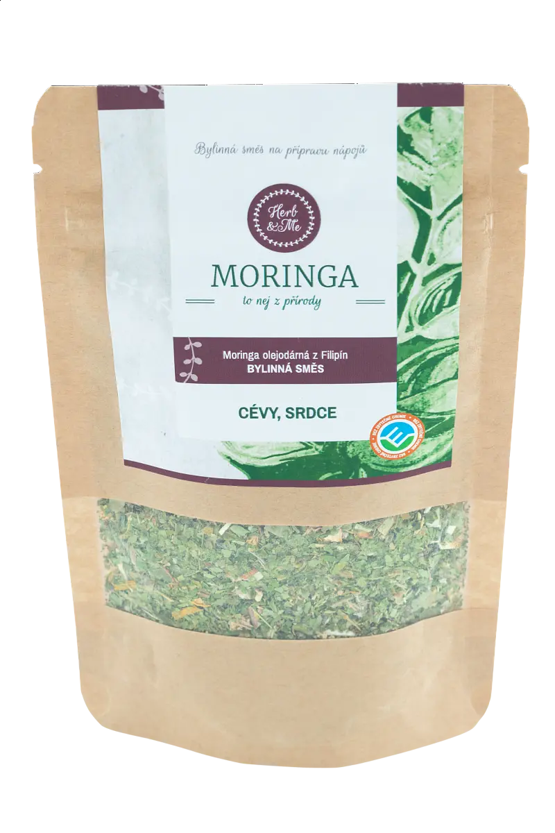 Moringa s bylinkami - cévy, srdce