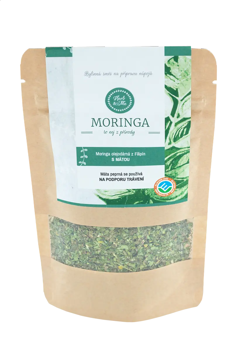 Moringa s mátou - trávení