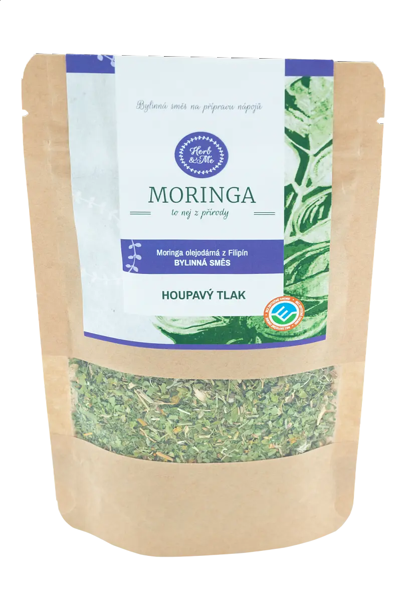 Moringa s bylinkami - kolísavý tlak