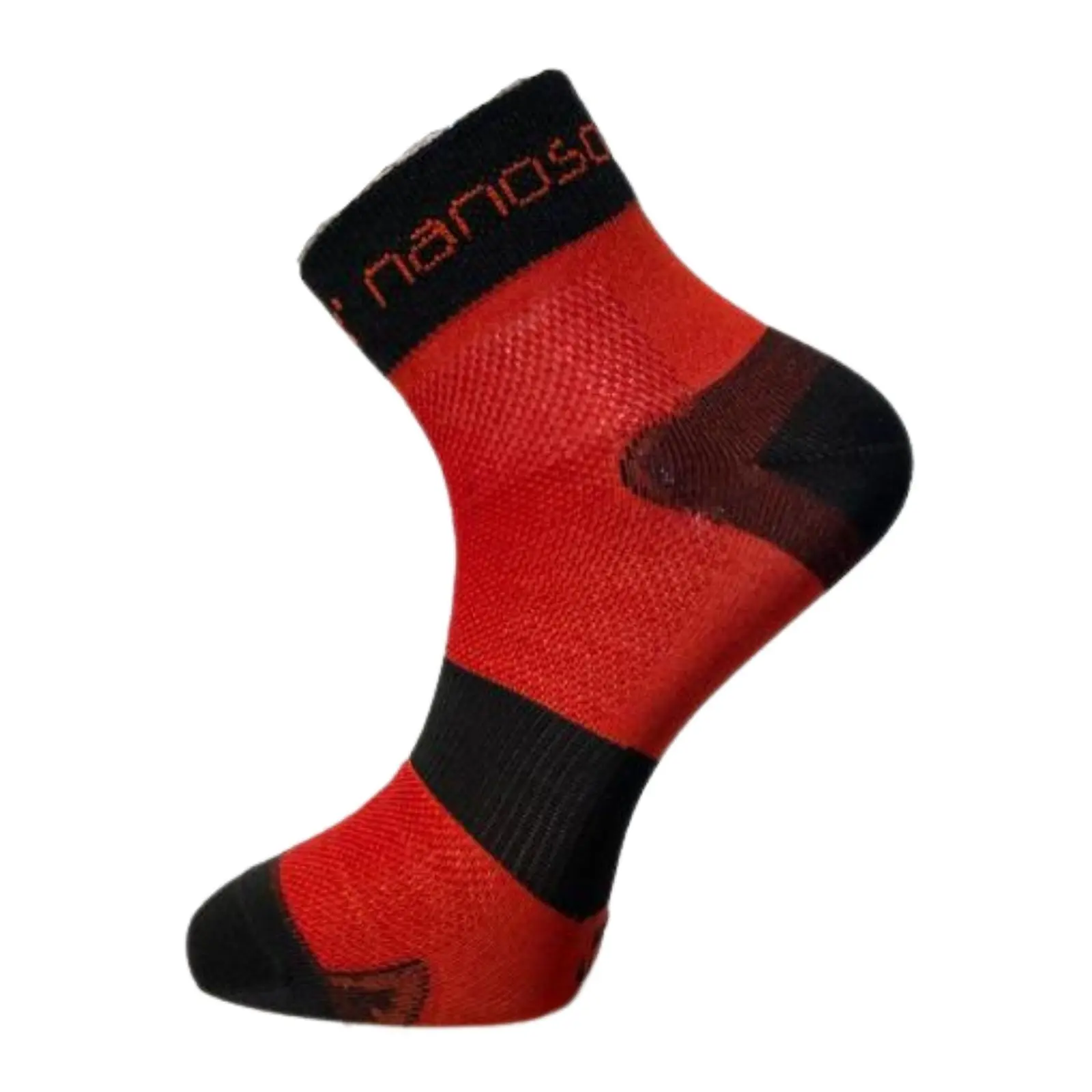 nanosox SPORT CYKLON ponožky .47-48 .černo-červená