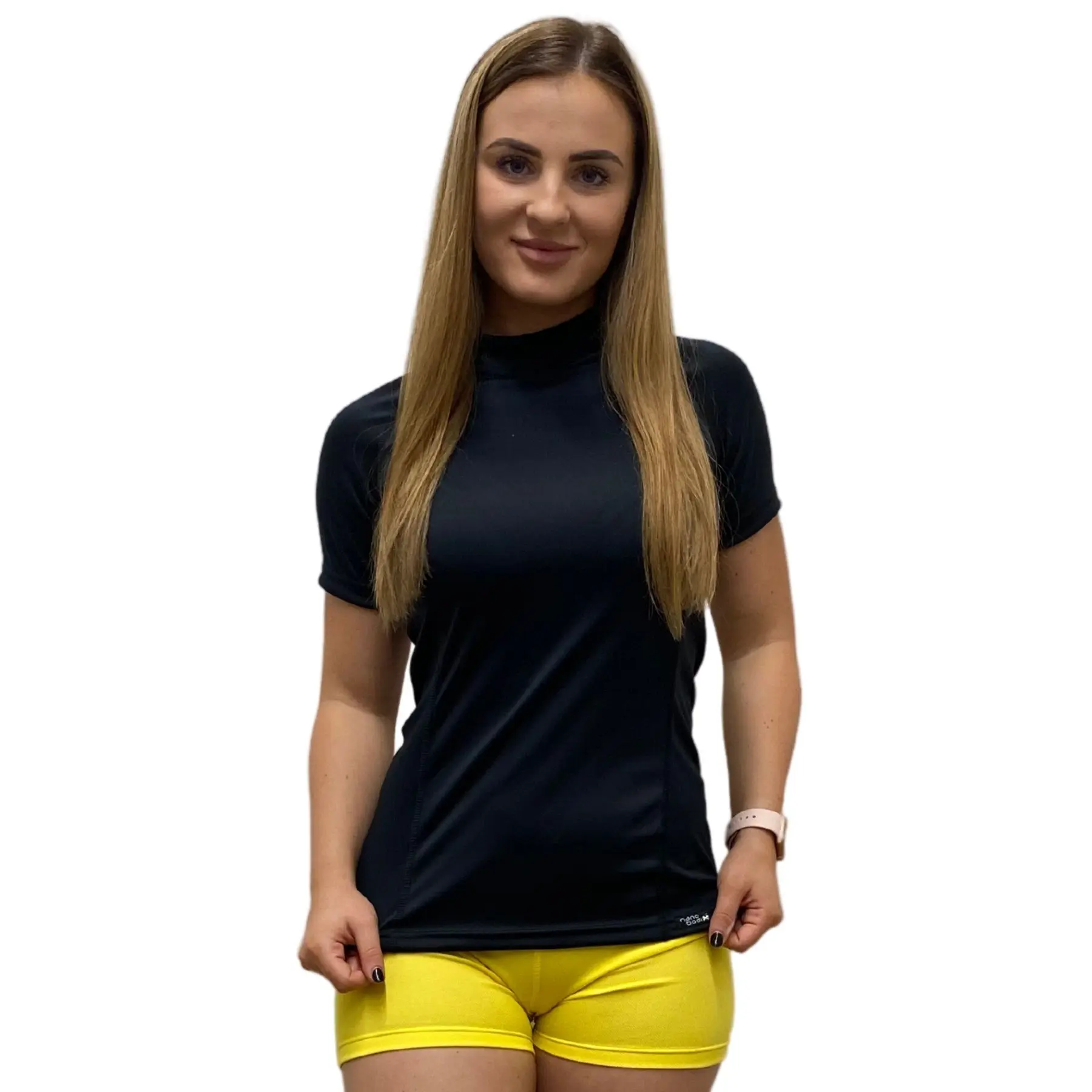 SILUET NANO triko krátký rukáv .dámské .XL .černá