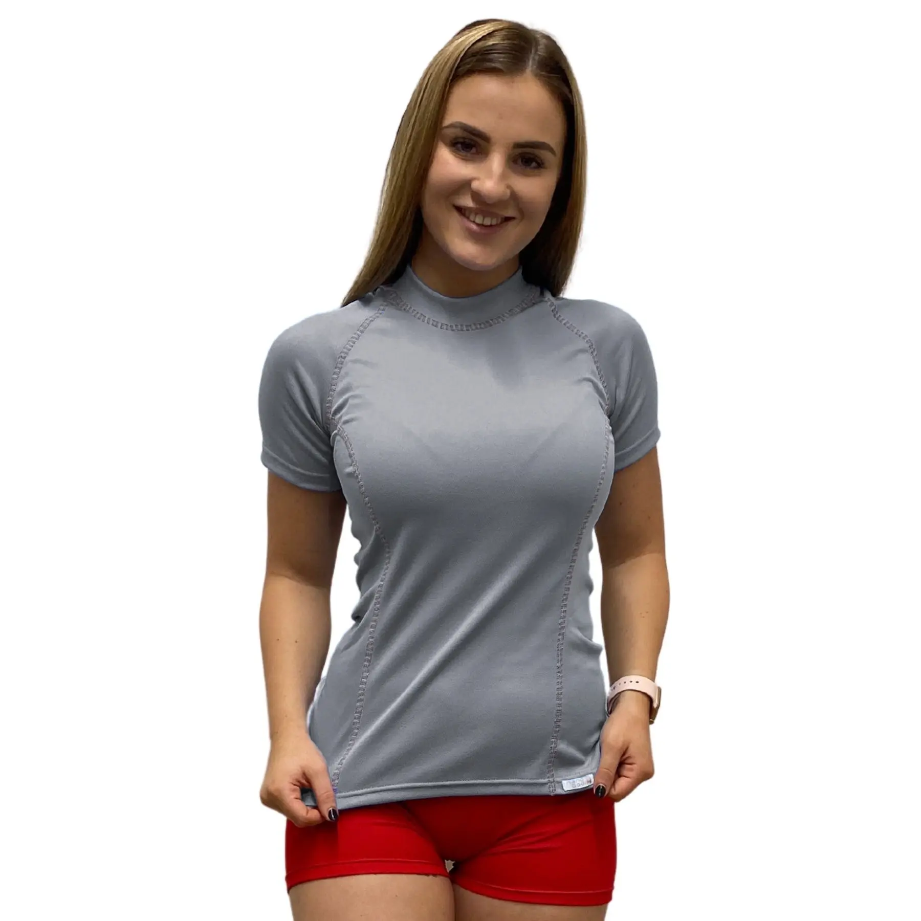 SPORT NANO triko krátký rukáv .dámské .XL .šedá