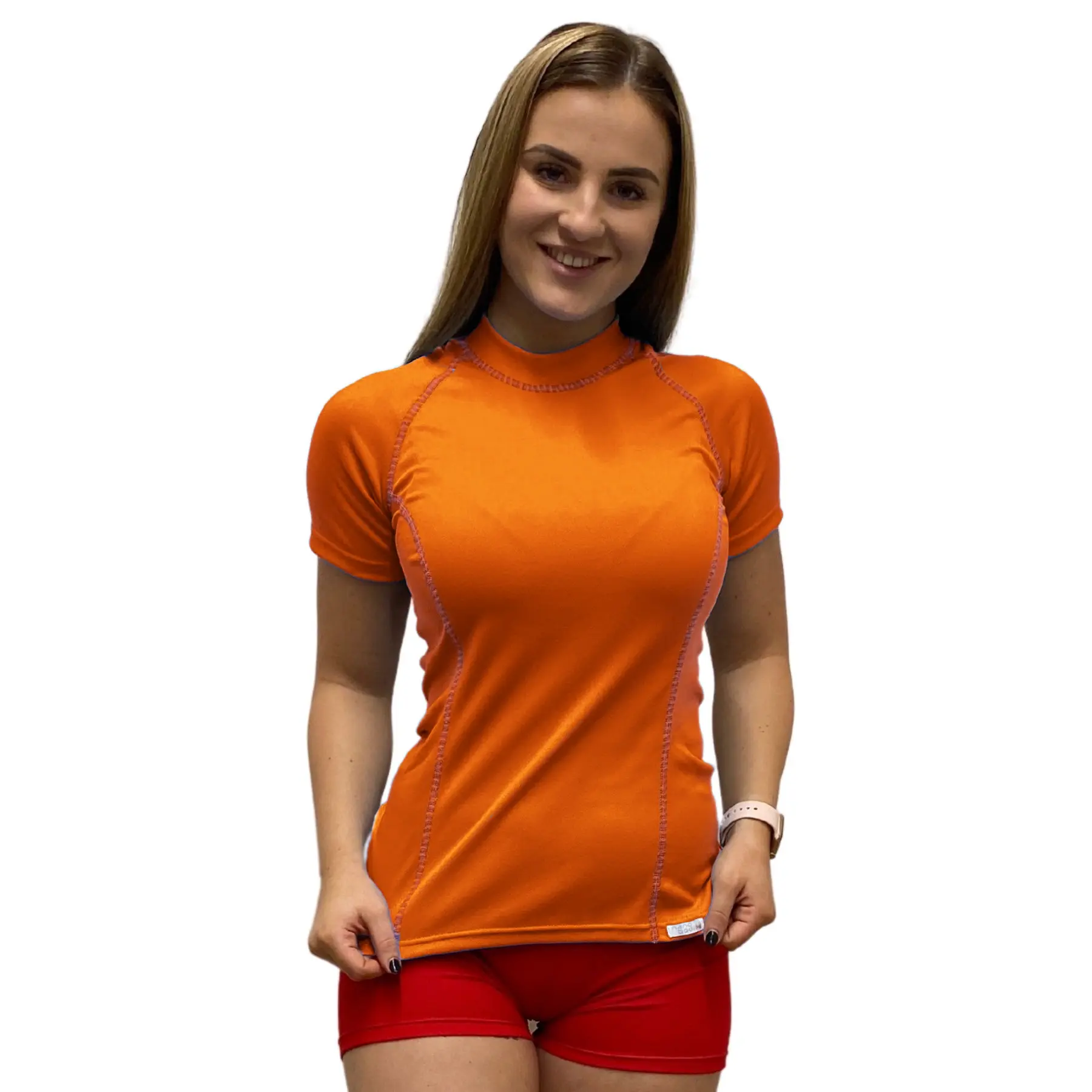 SPORT NANO triko krátký rukáv .dámské .L .oranžová