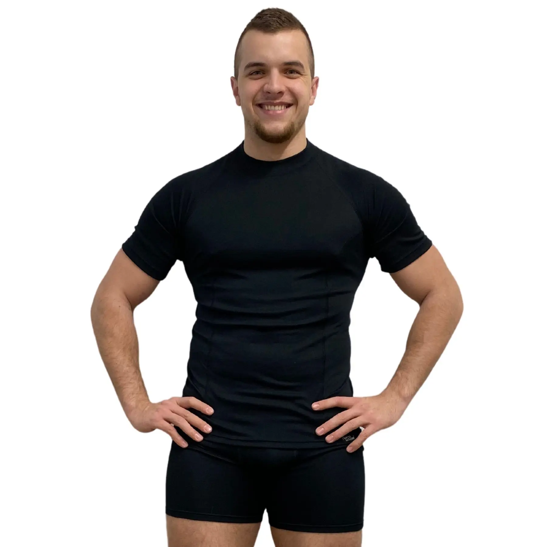 SPORT NANO triko krátký rukáv .pánské .S .černá