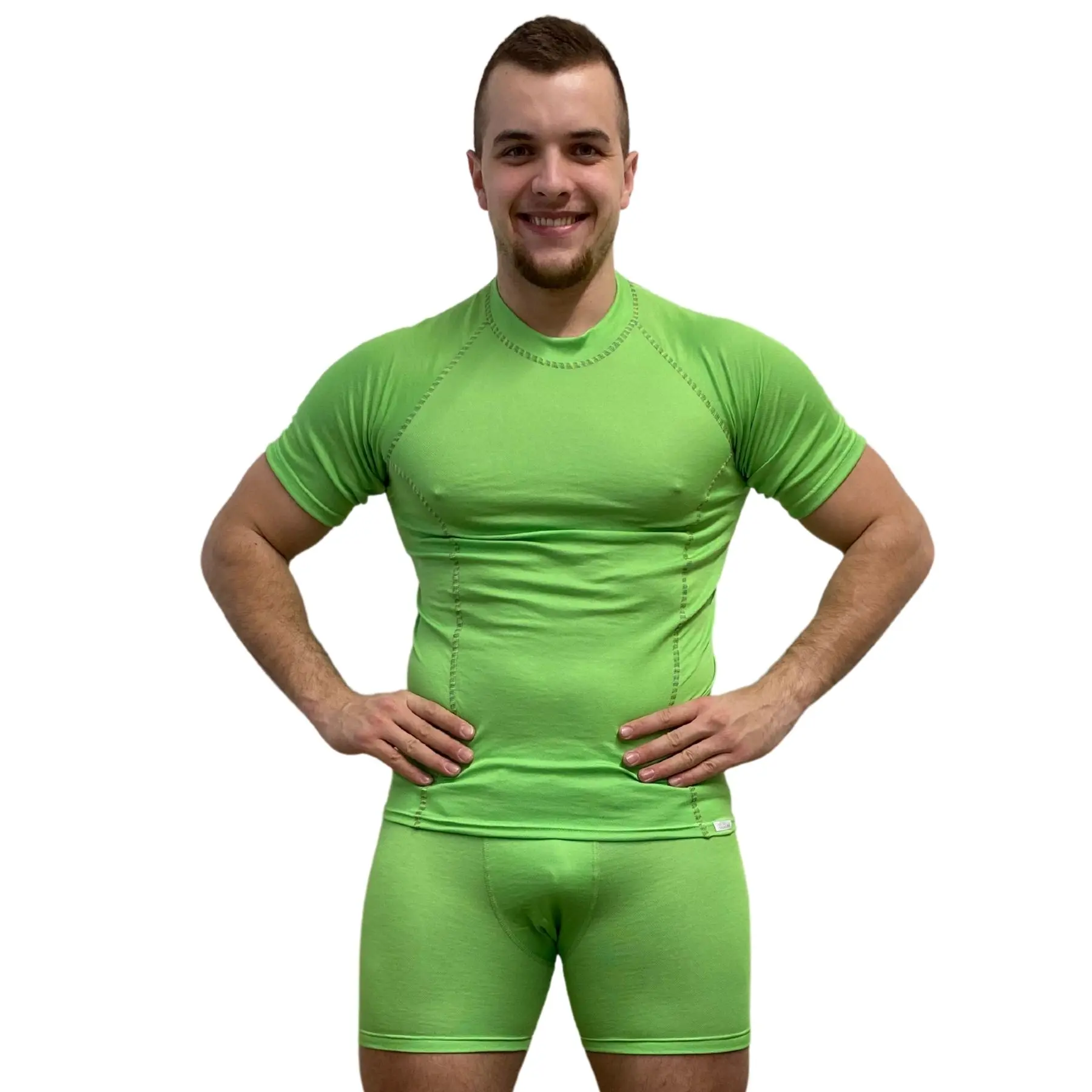 SPORT NANO triko krátký rukáv .pánské .XS .zelená