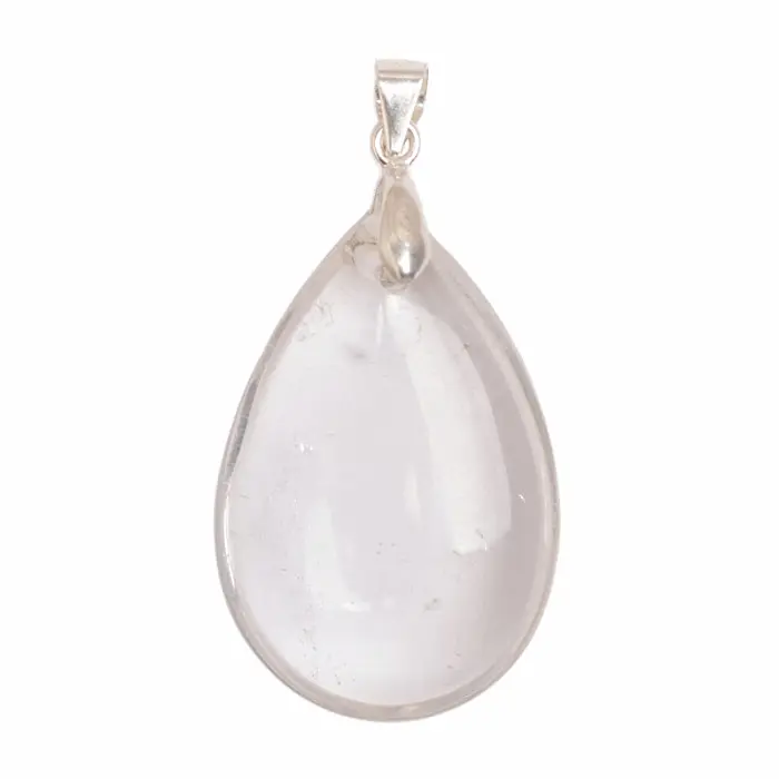 Křišťál čirý přívěsek stříbro Ag 925 č. 1 - 3 cm, 8,1 g