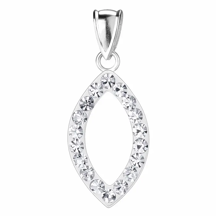 03655 Stříbrný přívěsek MARQUISE CRYSTAL - 20 mm, 0,50 g
