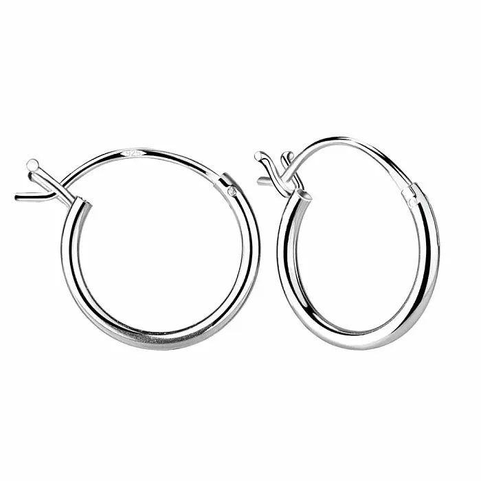 11265 Stříbrné 12 mm KRUHY - 1,2 cm, 0,47 g