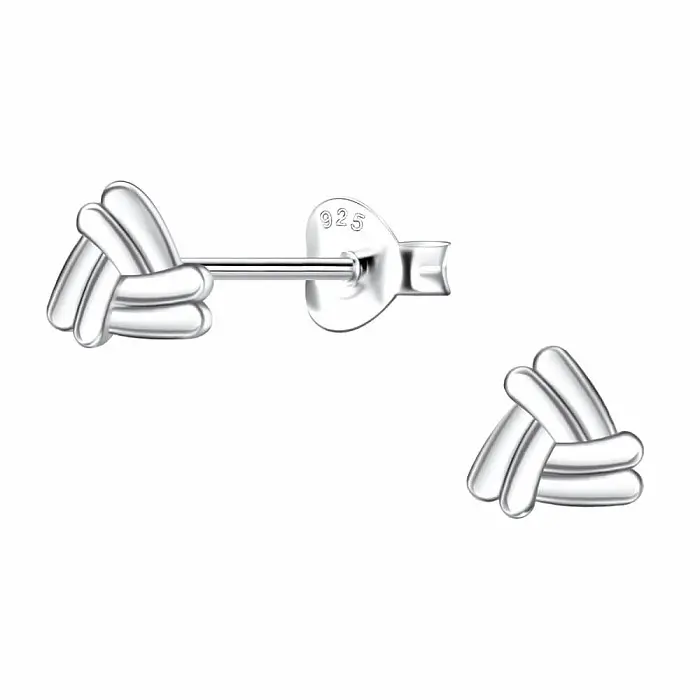33306 Stříbrné náušnice pecky TRIANGLE - 6 mm 0,65 g