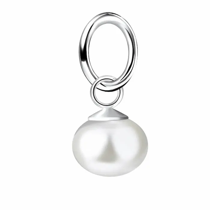 21886 Stříbrný přívěsek s přírodní perlou - 6 mm, 0,46 g