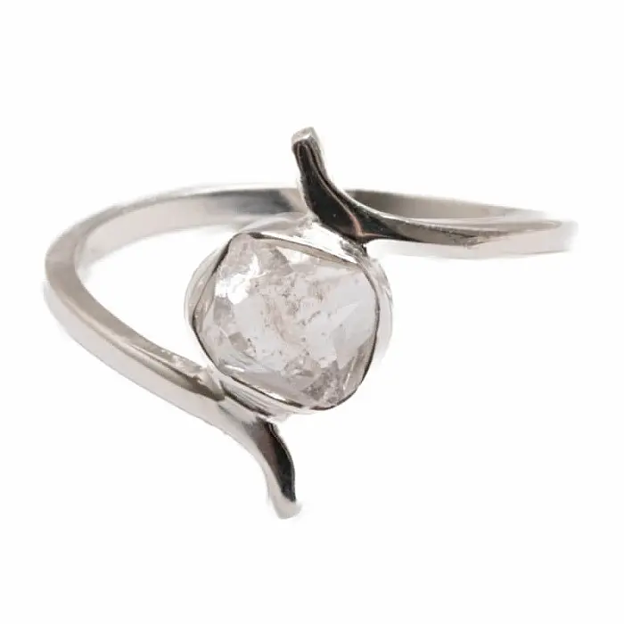 Designový prsten herkimer diamant stříbro Ag 925 R1042 - 56 mm (US 7,5), 1,8 g