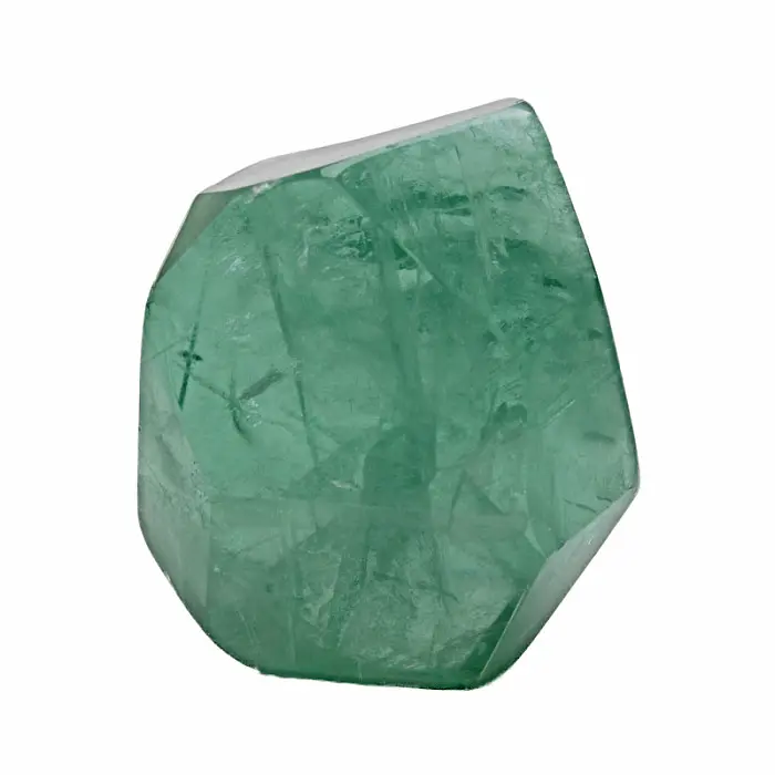 Fluorit duhový broušený 11 - cca 4 x 2,2 cm, 55 g