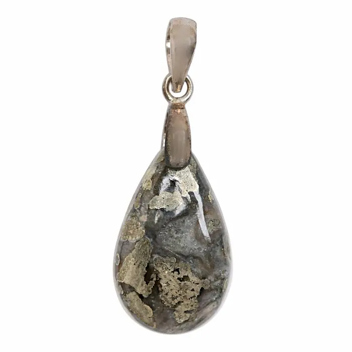 Pyrit přívěsek stříbro Ag 925 č. 12 - 2,7 cm, 6,2 g