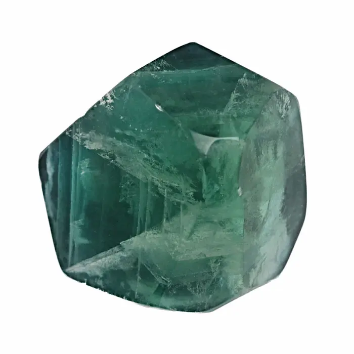 Fluorit duhový broušený 13 - cca 3,7 x 2,8 cm, 52 g