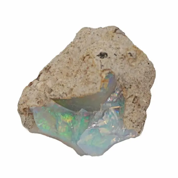 Opál etiopský v hornině 139 - cca 1,5 x 1,2 cm, 1 g