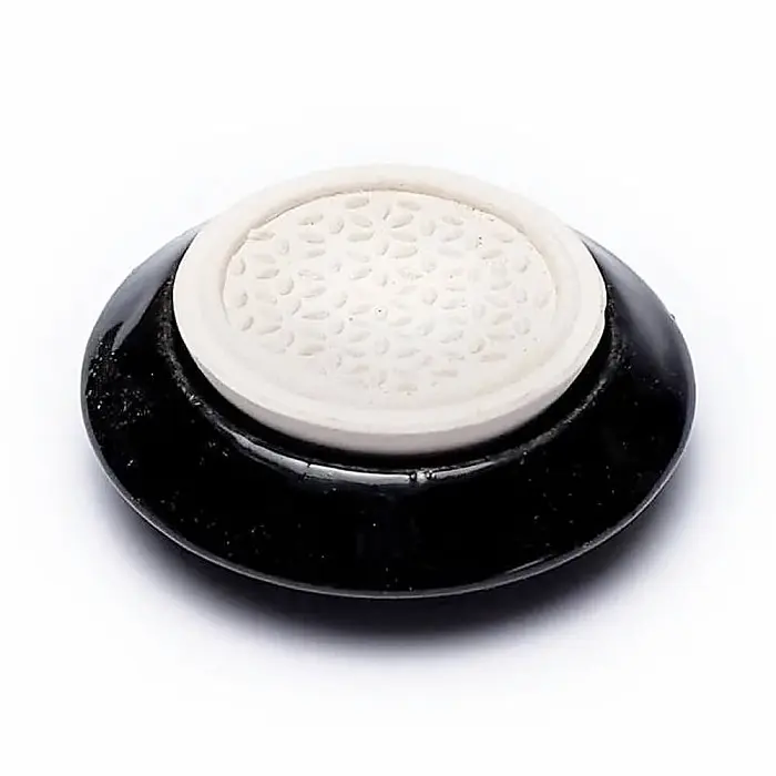 Keramický aroma difuzér černý Květina života - cca 7,5 cm