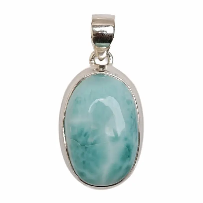 Larimar přívěsek stříbro Ag 925 P21 - 2,5 cm, 8,8 g