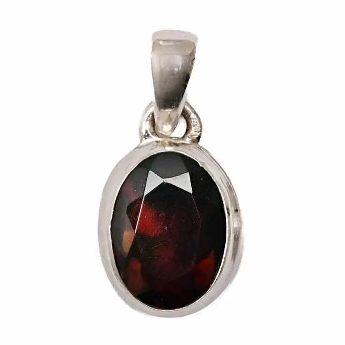 Opál černý etiopský broušený přívěsek stříbro Ag 925 P259 - 1,2 cm, 1,5 g