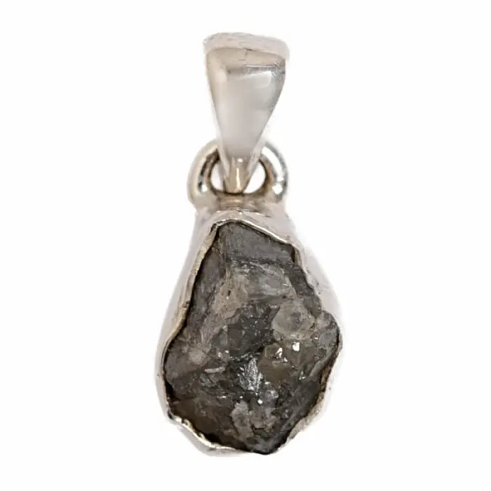 Diamant přírodní surový přívěsek stříbro Ag 925 P271 - 0,9 cm, 1,2 g