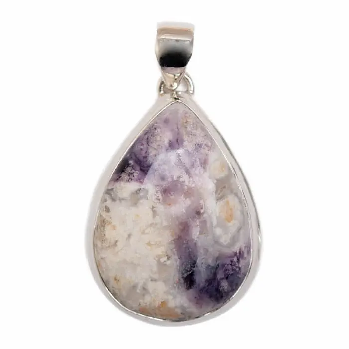 Opál Violet flame přívěsek stříbro Ag 925 P279 - 2,8 cm, 7,4 g