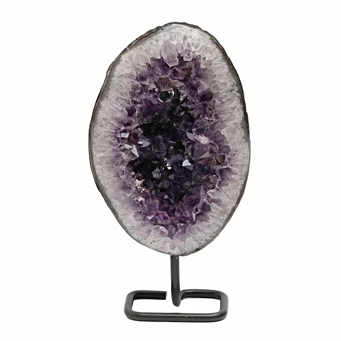 Ametyst drůza na stojánku 29 - cca 21,5 x 14,5 cm, 2617 g