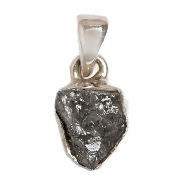 Diamant přírodní surový přívěsek stříbro Ag 925 P300 - 0,8 cm, 1,2 g