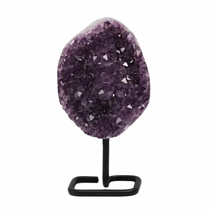 Ametyst drůza na stojánku 31 - cca 11 x 8 cm, 579 g