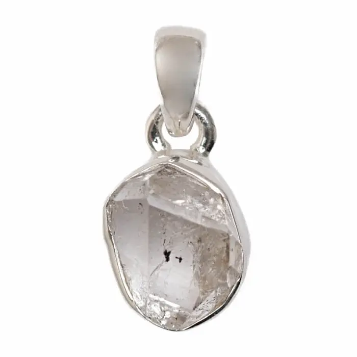 Herkimer diamant přívěsek stříbro Ag 925 P3352 - 1 cm, 1,6 g