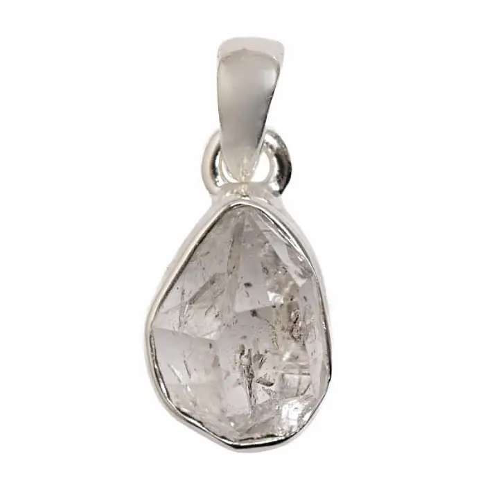 Herkimer diamant přívěsek stříbro Ag 925 P3379 - 1,2 cm, 1,9 g