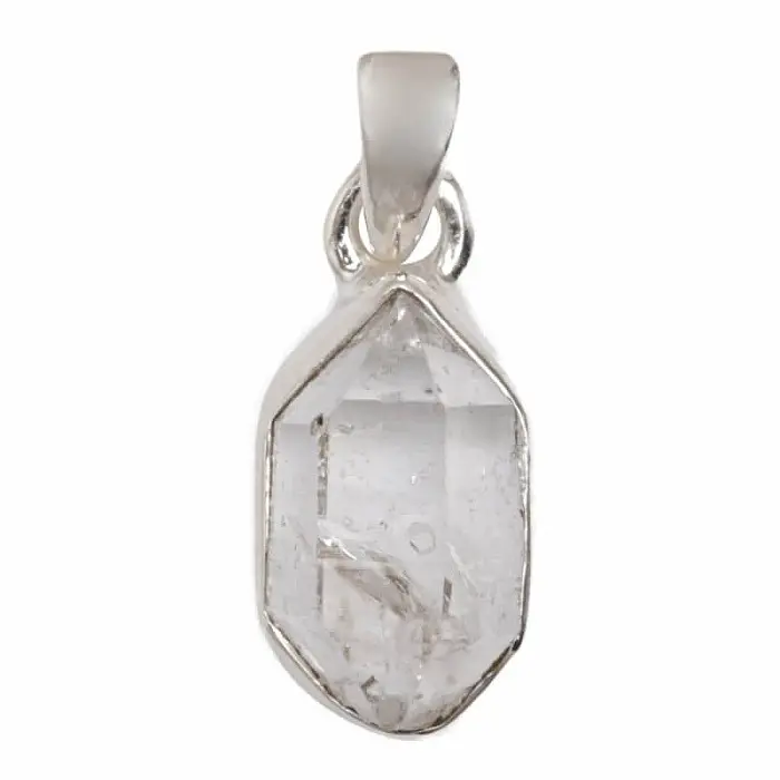 Herkimer diamant přívěsek stříbro Ag 925 P3387 - 1,2 cm, 1,7 g