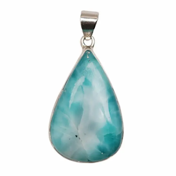 Larimar přívěsek stříbro Ag 925 P3525 - 3,9 cm, 13,8 g