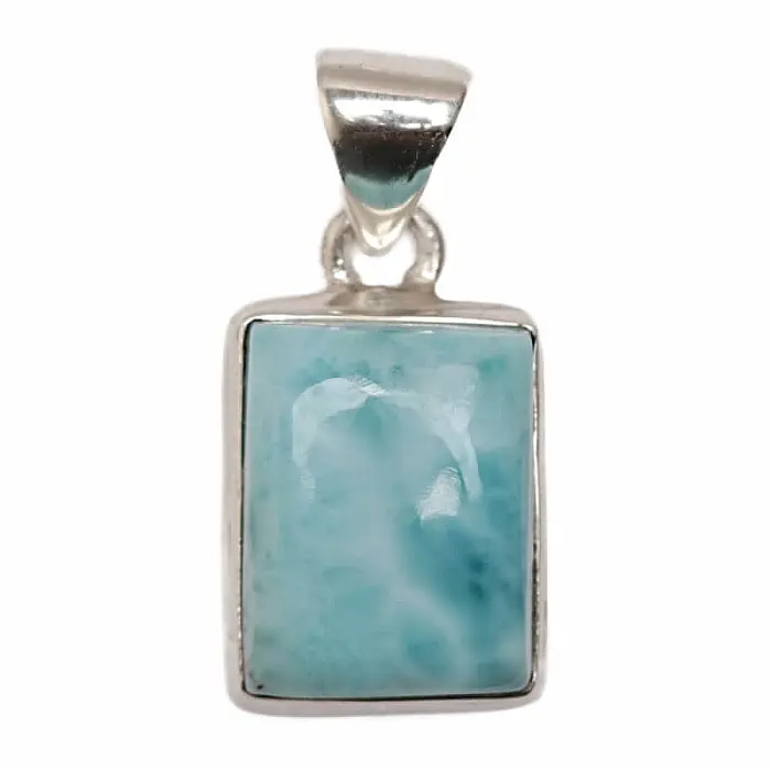 Larimar přívěsek stříbro Ag 925 P3790 - 1,6 cm, 4,5 g